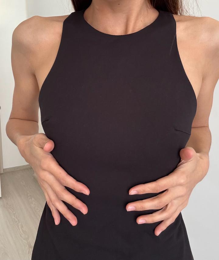 Черное мини платье zara