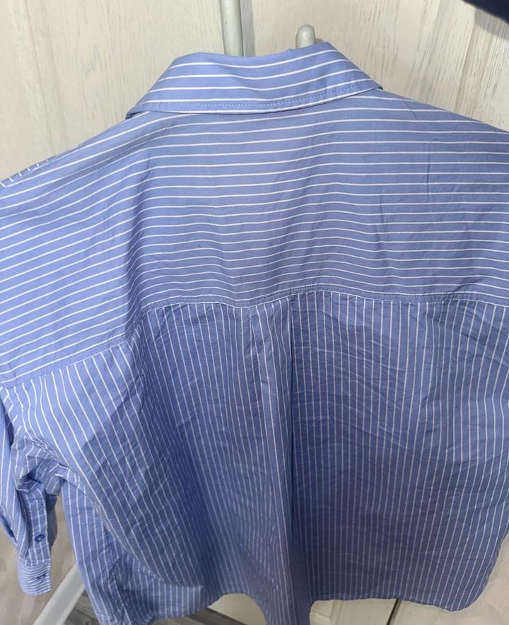 Рубашка голубая длинная