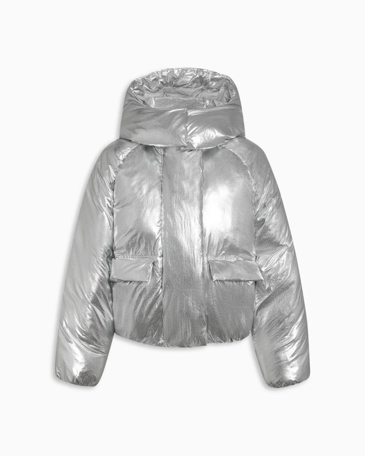 Khy куртка пуховая серебряная
