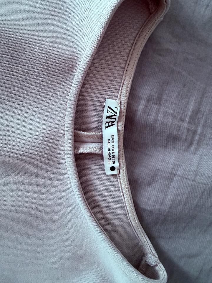 жемчужно-серое платье миди Zara