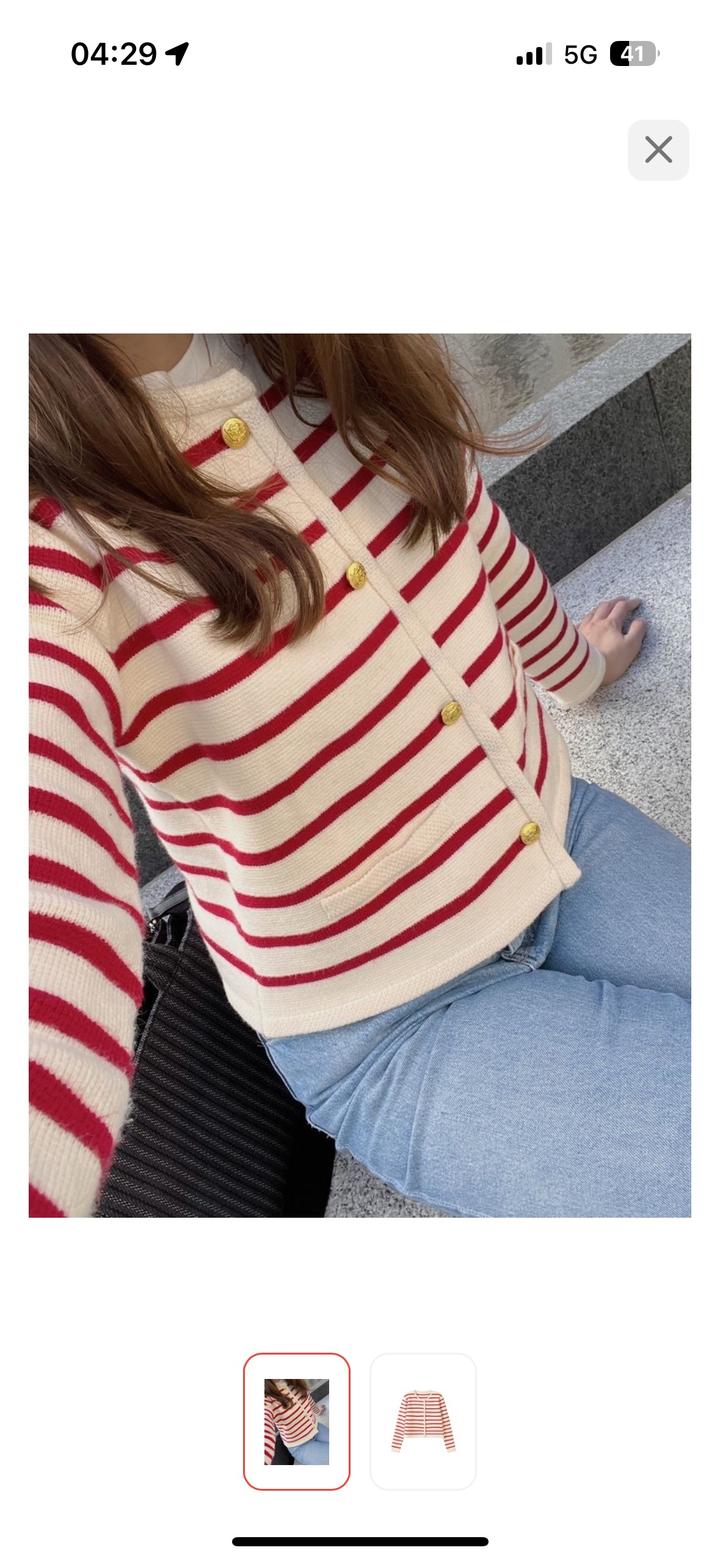 Джемпер белый, красный