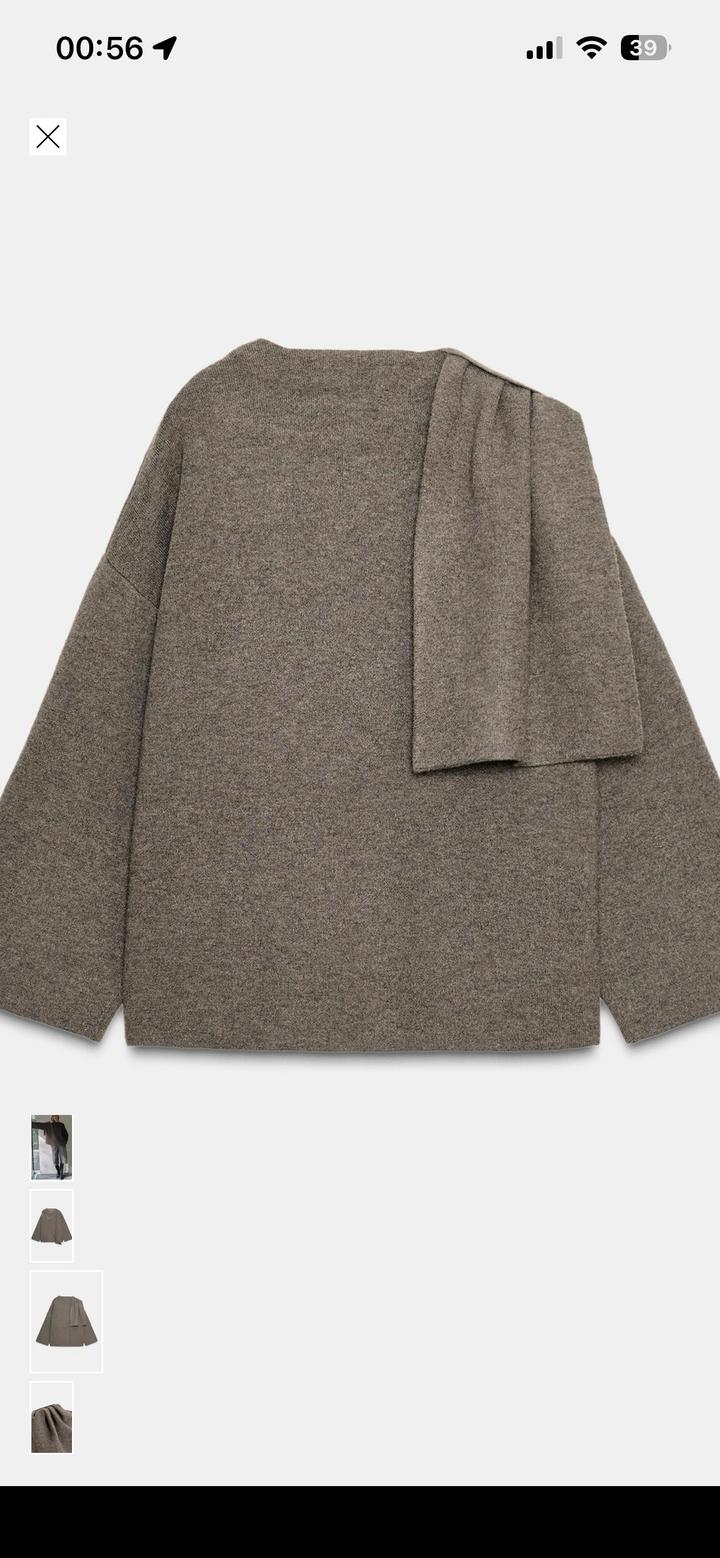 Трикожная накидка с шарфом новая с биркой