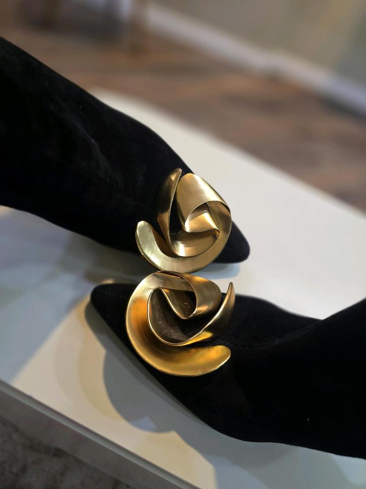 Ботильоны ZARA из натуральной замши