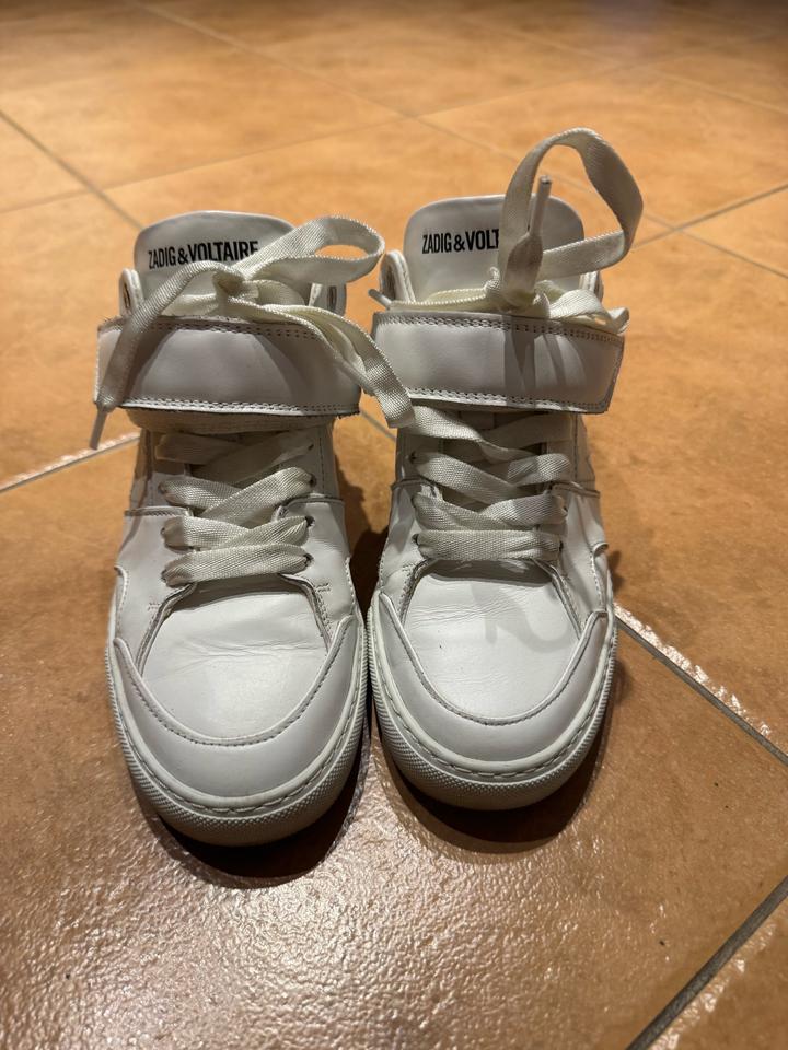 Кеды из кожи Zadig & Voltaire