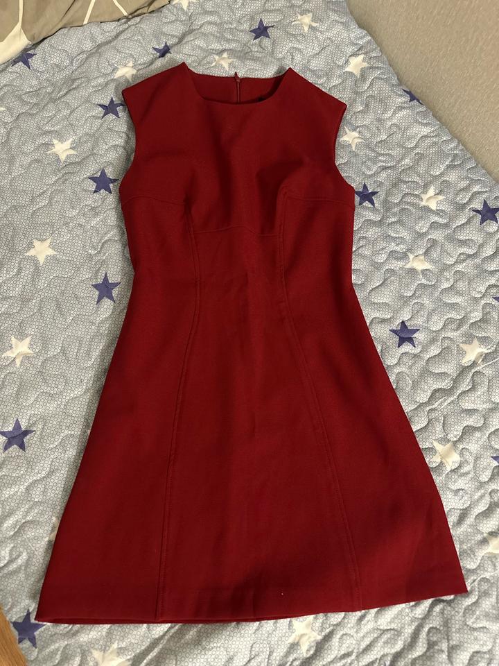 Бордовое платье мини Zara размер S