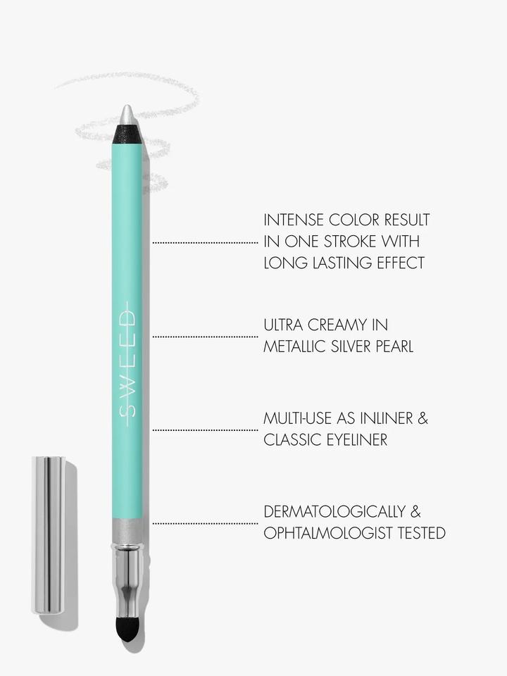 Карандаш для глаз Sweed Satin eyeliner Euphoria silver