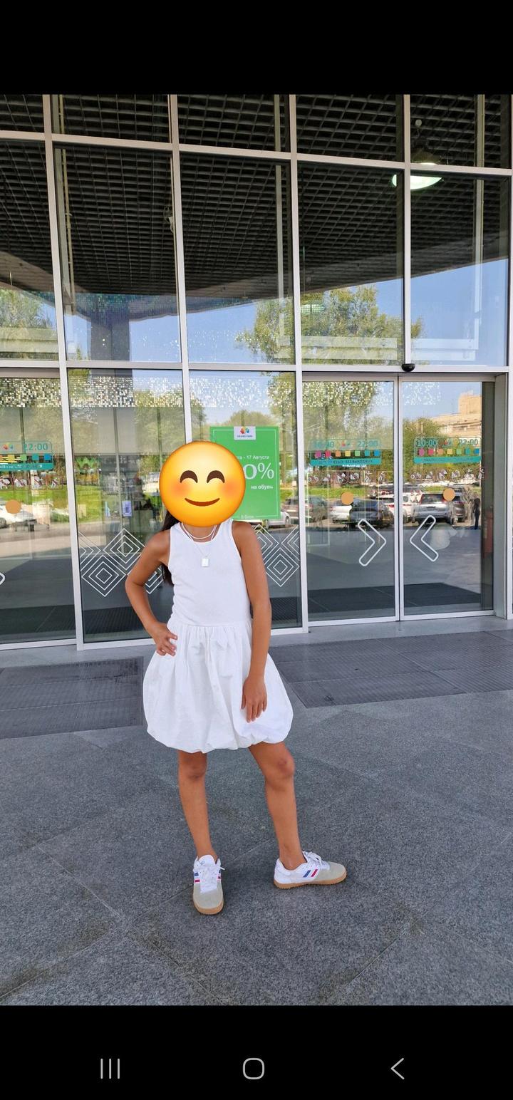 Белое платье zara 10 лет