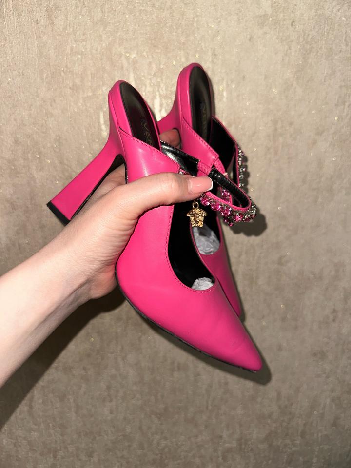 Мюли Versace фуксия