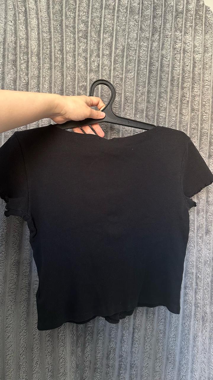 Черный женский топ