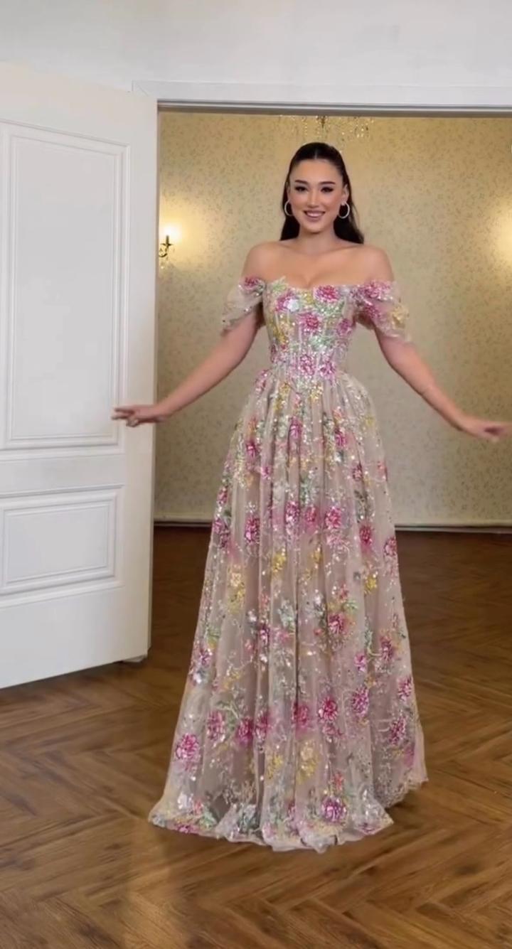 Пышное вечернее платье 🌸