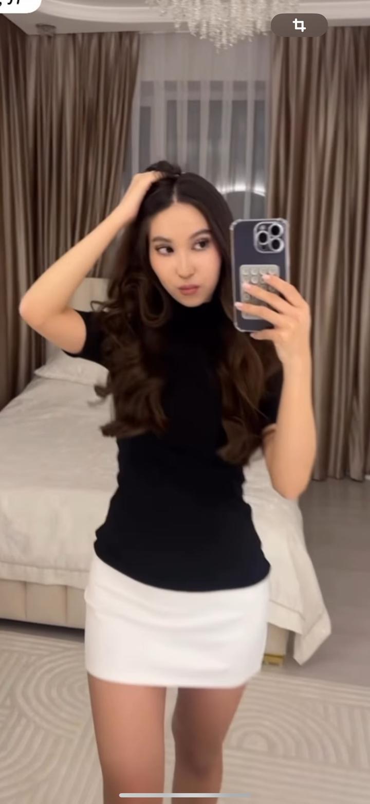 черные мини платье