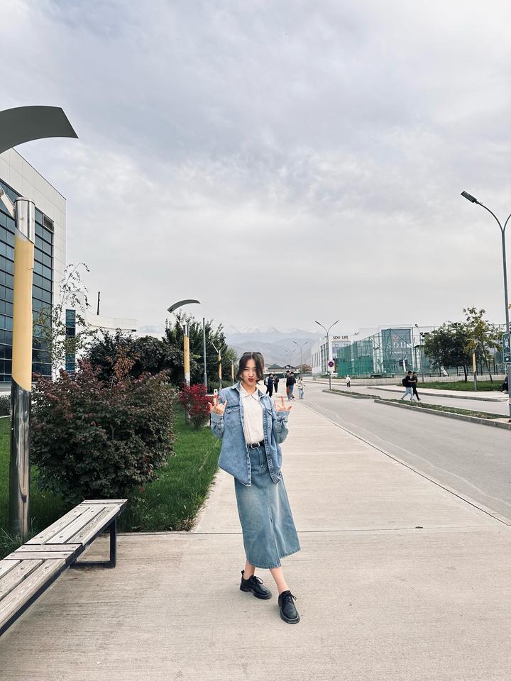 Джинсовка и джинсовая юбка✨