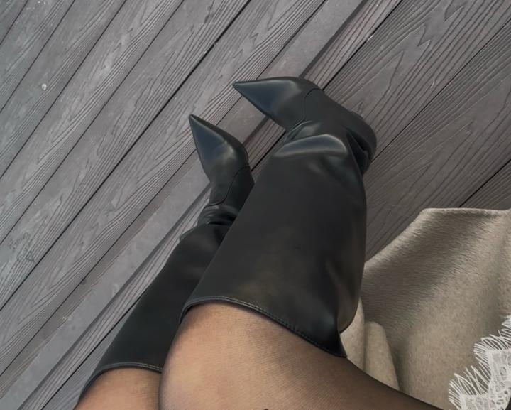 Ботфорты сапоги на каблуках, кабулки длинные