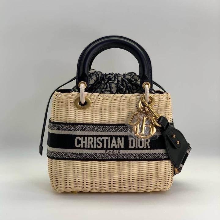 Сумка Christian Dior Lady D-Lite/Lady Dior Raffia