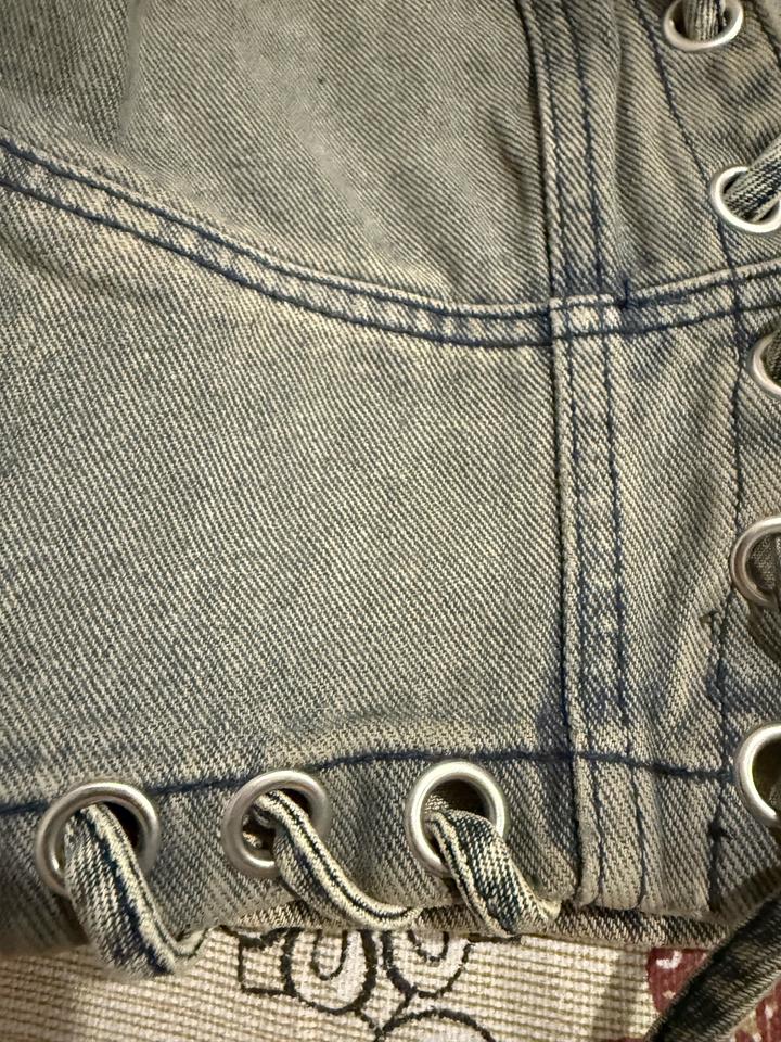 Топ джинсовый