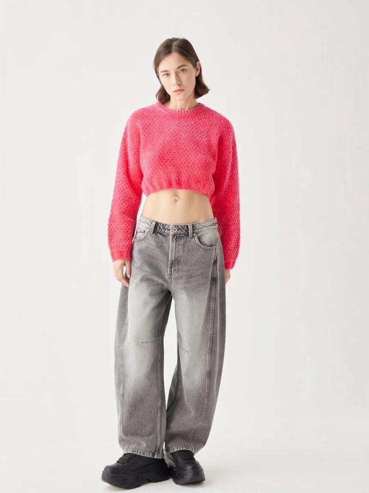 Джинсы бананы BARREL FIT широкие