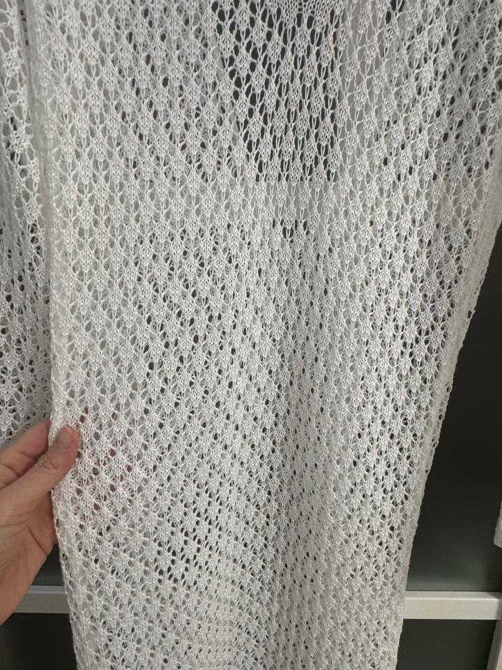 Пляжная вязаная туника