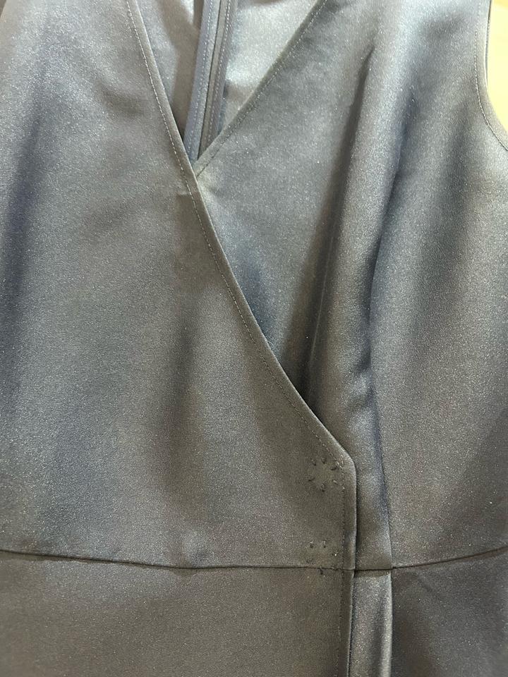 Темно синее платье ручной работы