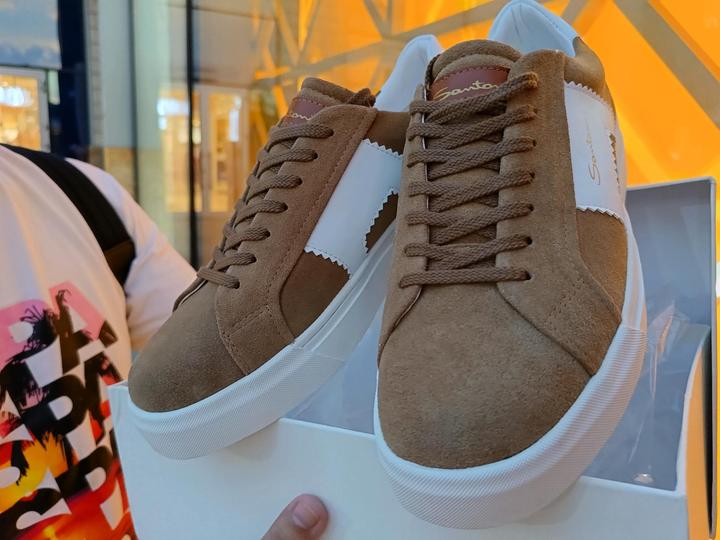 Кеды Santoni (коричневые кеды) 41 размер мужские | Алматы