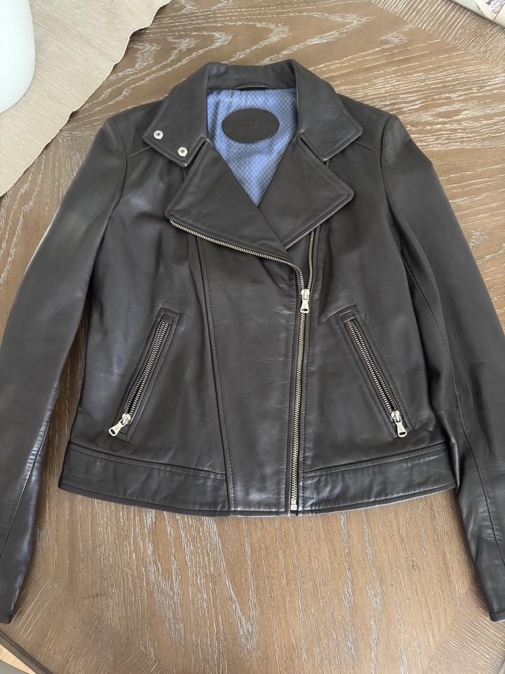 Massimo Dutti кожаная куртка