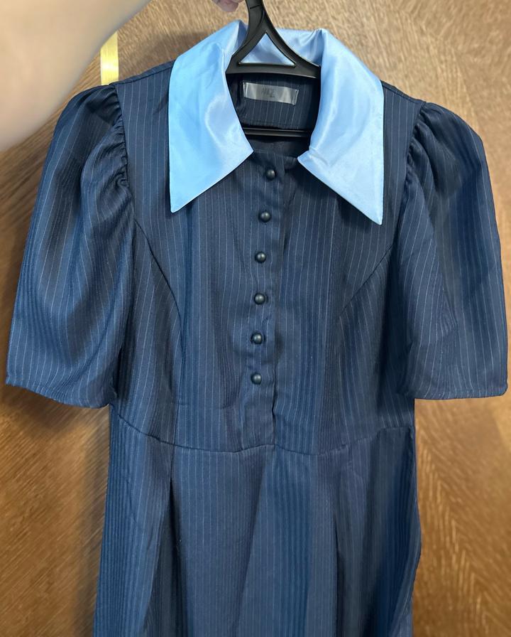 Синее платье Ненси