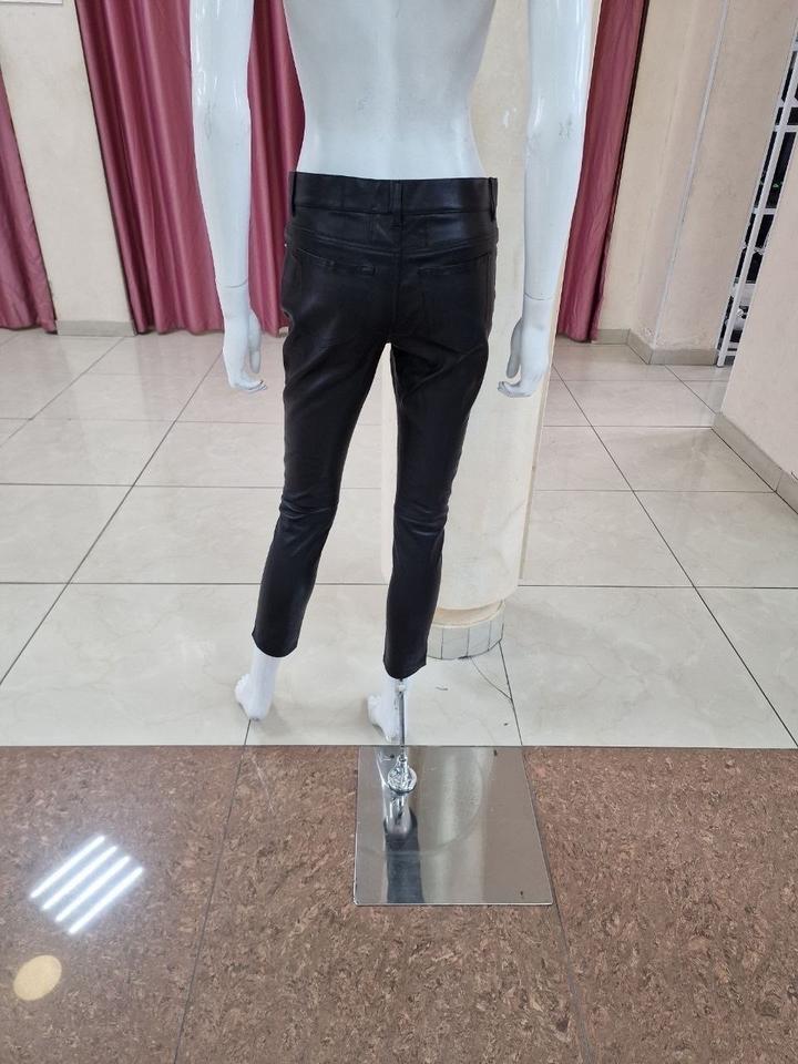 Кожаные штаны Saint Laurent