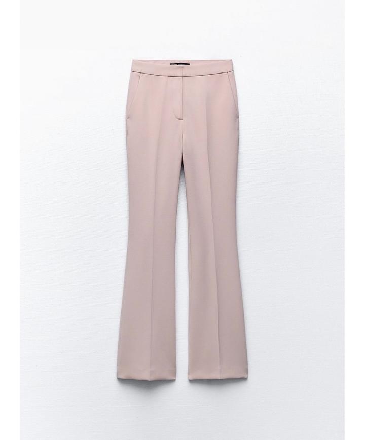 Бежево-розовый брюки Zara