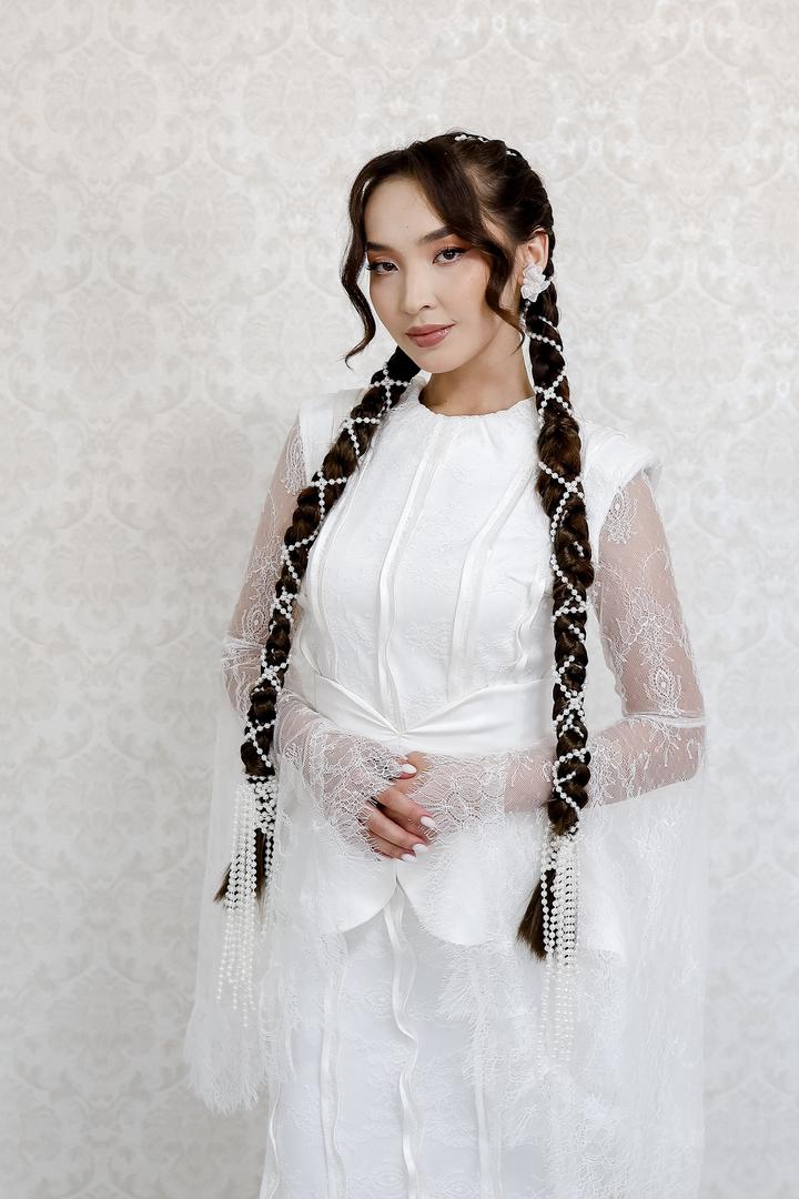 Белое платье кружево