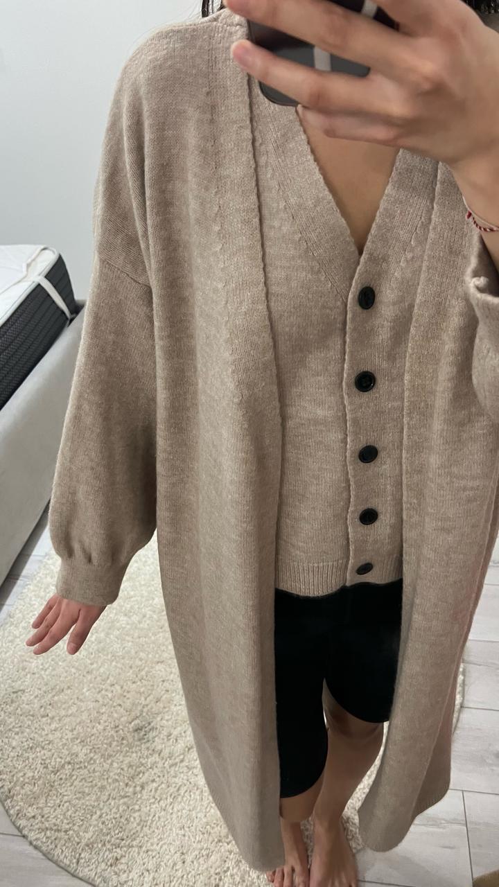 Теплая двойка бежевого цвета