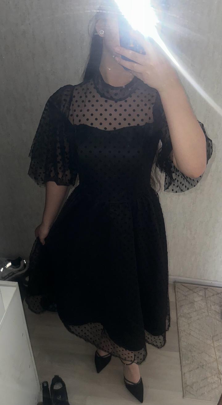 Черная вечерняя платье🖤