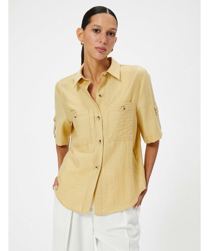 Желтое рубашка