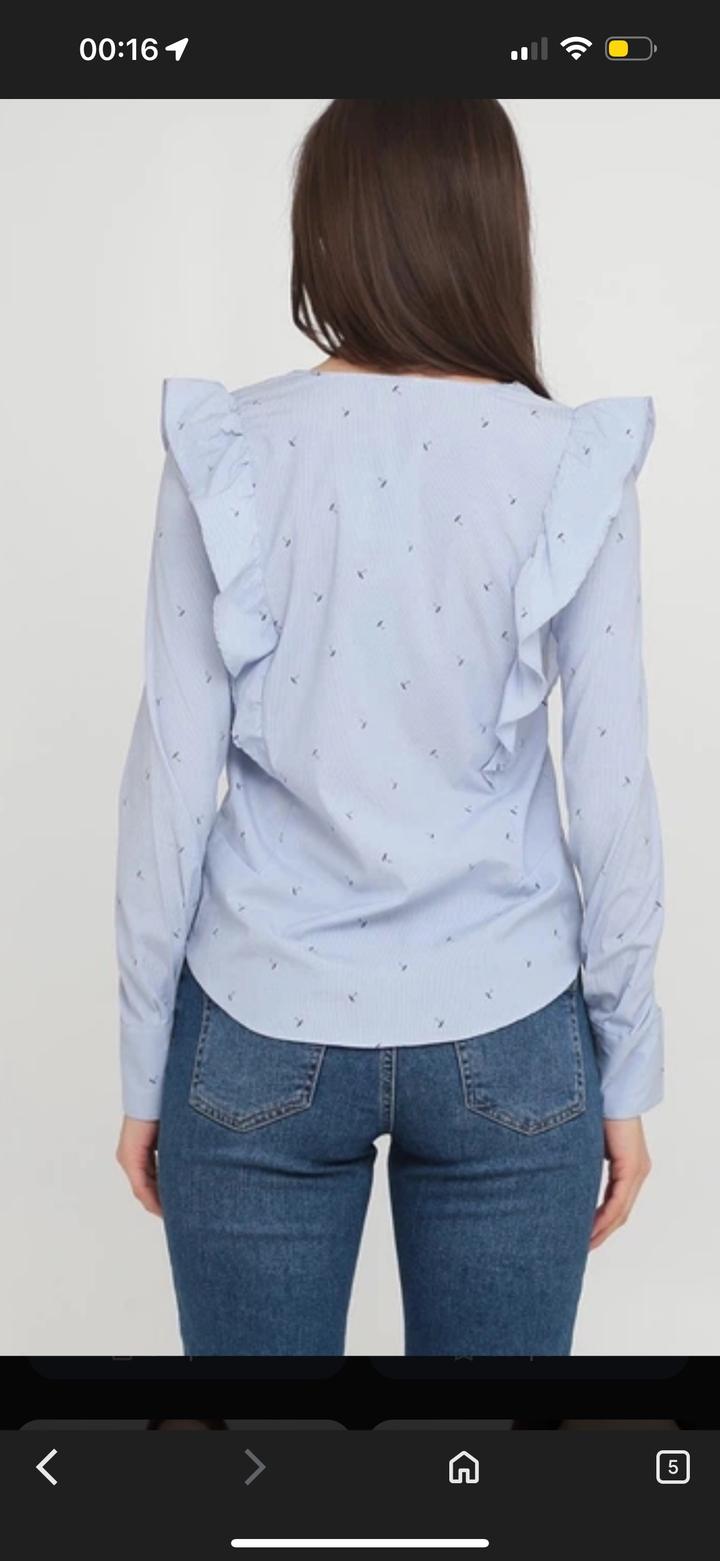 Рубашка голубая Zara