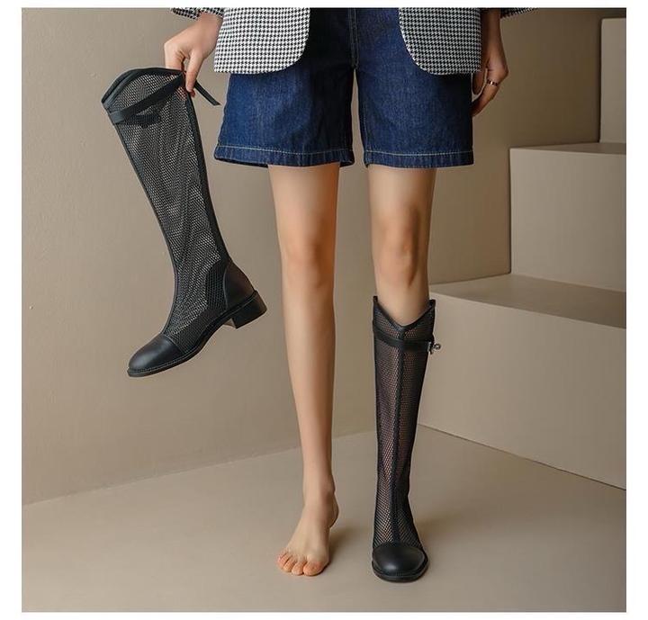 Летние сетчатые сапоги