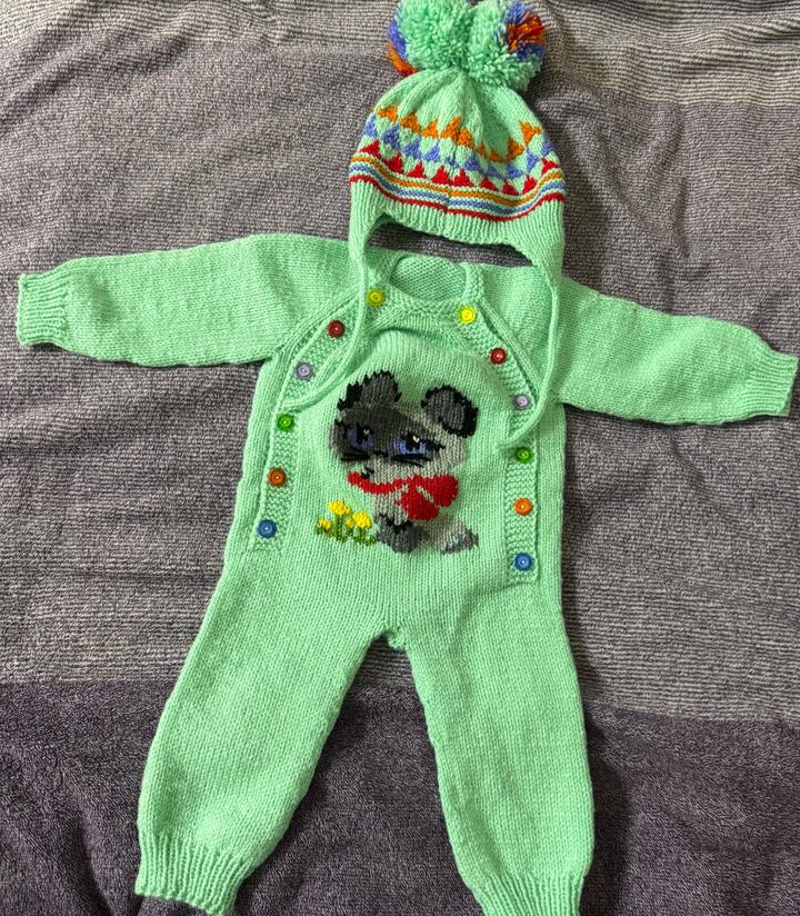 Вязаный комбез