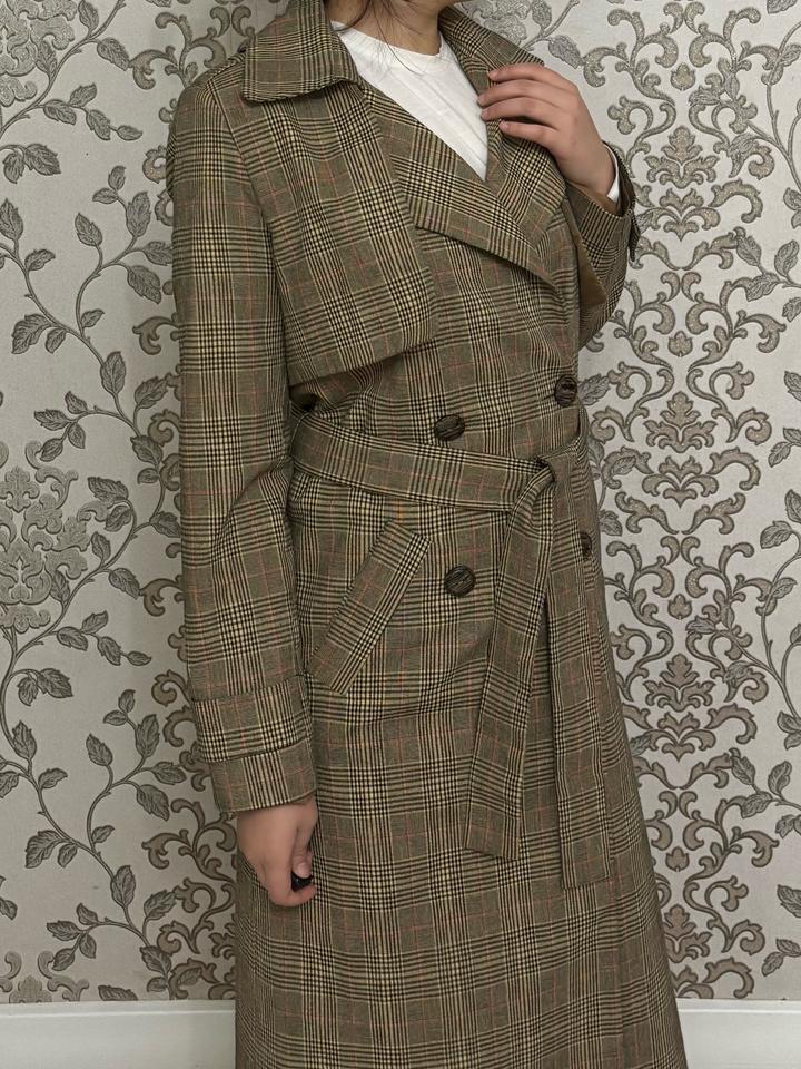 Тренч клетчатый