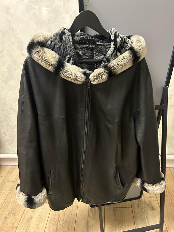 Кожанка с мехом