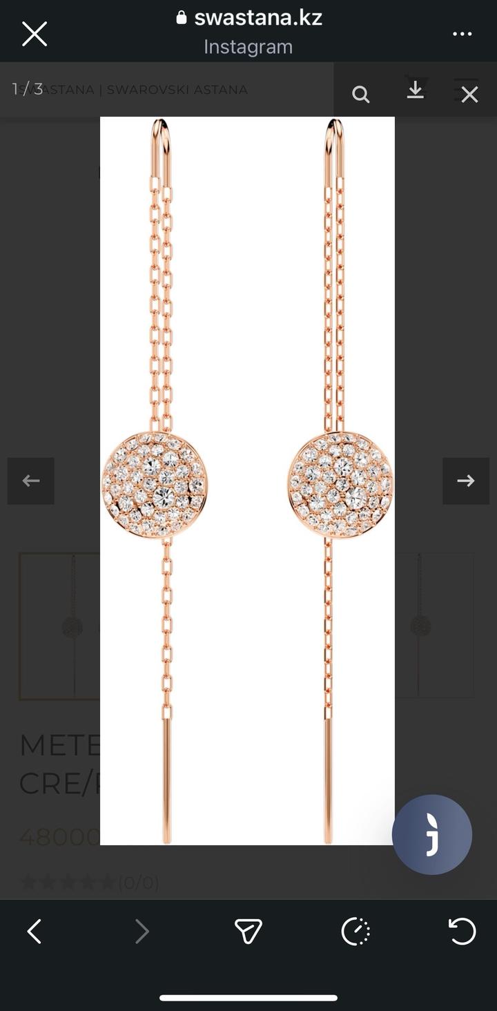 Серьги Swarovski