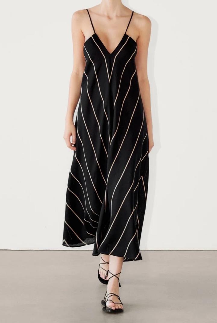 платье из льна Massimo Dutti