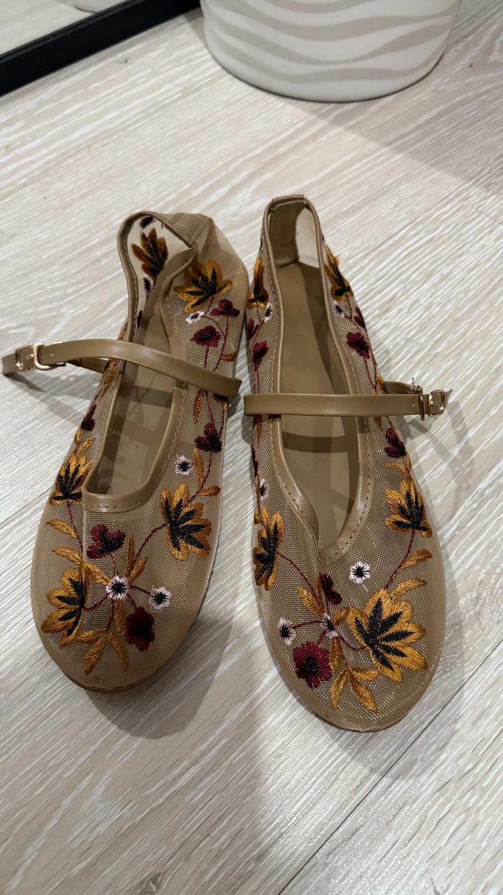 🥿Стильные балетки с вышивкой
