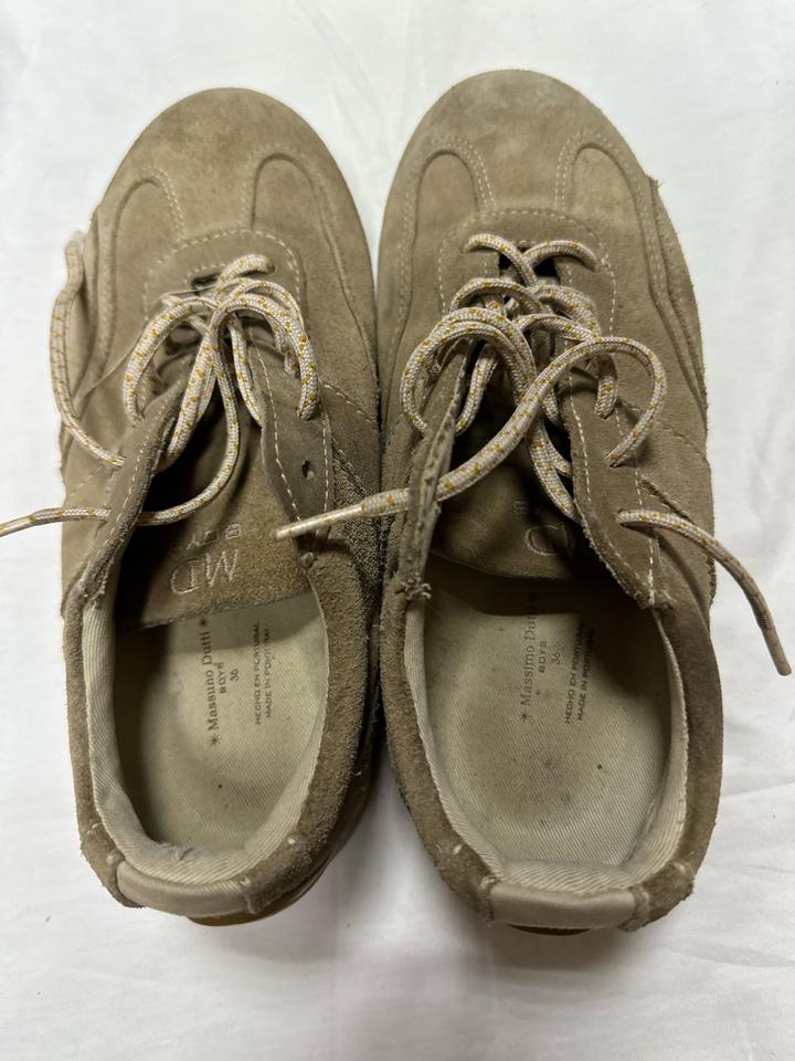 Замшевые кеды Massimo Dutti