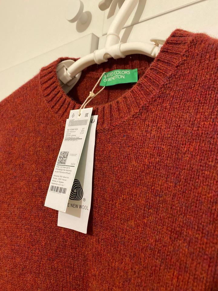 Свитер United Colors of Benetton из шетландской шерсти