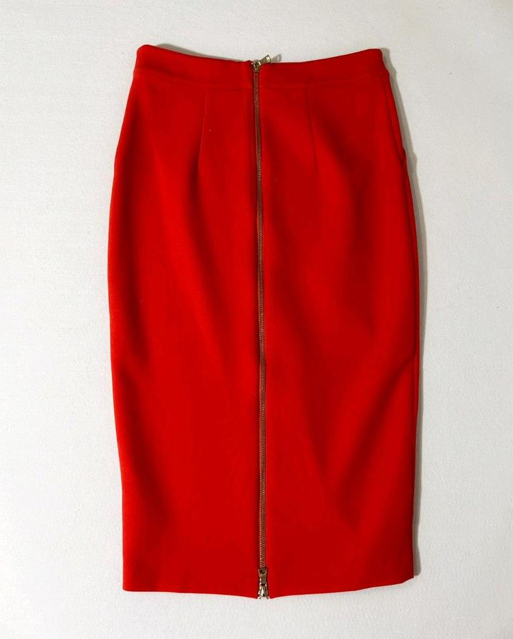Юбка River Island Англия р 44 красная карандаш футляр с замком сзади