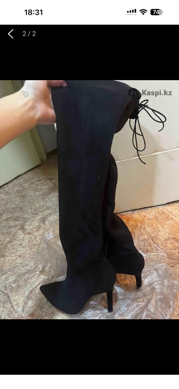 Ботфорты замша 39р