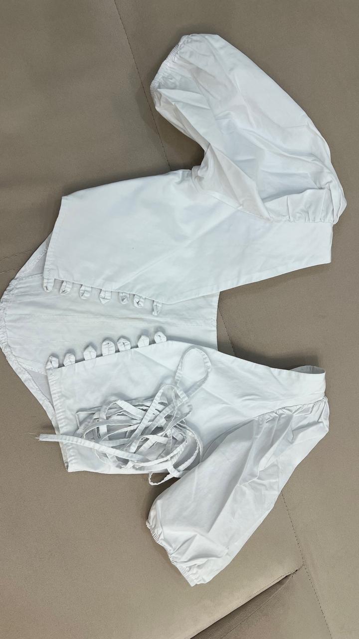 Блузка на завязках