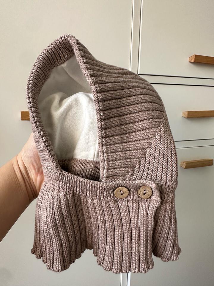 Шапка-шарф, шапка-шлем гномик