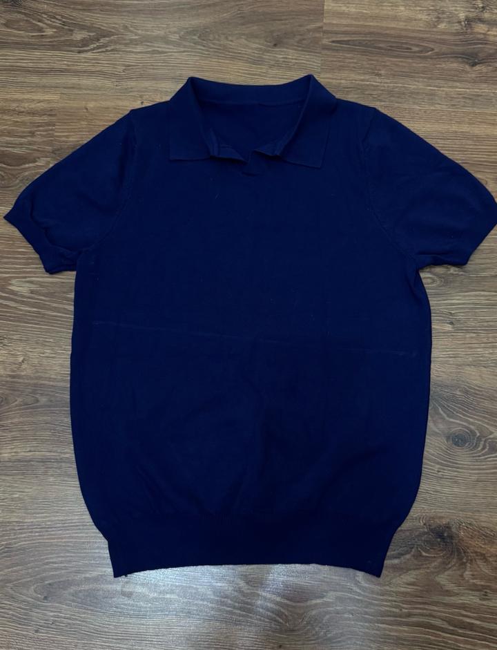 Поло в темно-синем цвете