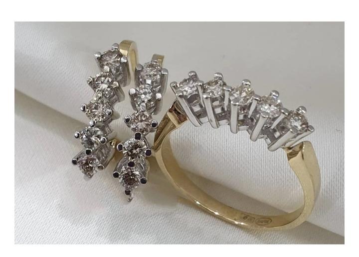 Комплект DARA DIAMOND Комплект на Сырға салу, бриллиант