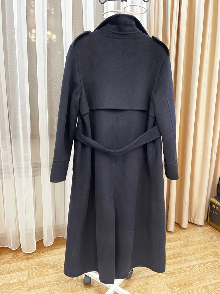 Пальто темно-синее