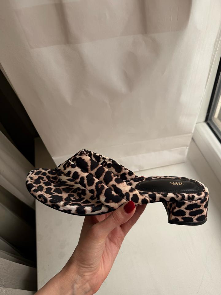Мюли Zara леопардовые 39