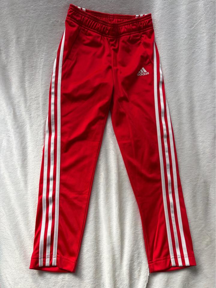 Красные спортивные брюки Adidas